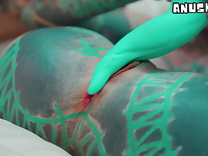 Extreme lesbian set-to with oversized toys