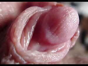 Huge clitoris rubbing and jerking orgasm