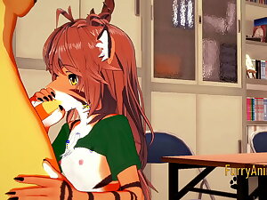 Flossy Futanari Hentai 3D - Shoot Futanari together at hand Tiger Girl blowjob together at hand fucked at hand creampie - Anime Manga Japanese Yiff Ridicule  Porn