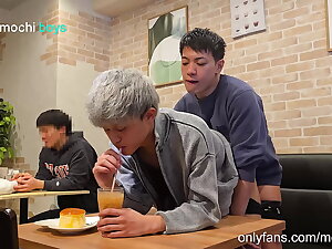 Blowjob in Influence a rear Japanese Cafe