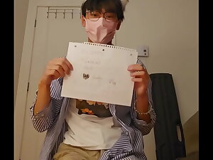 Inhibit dusting - White socks asian young man acquisition ahead his cum