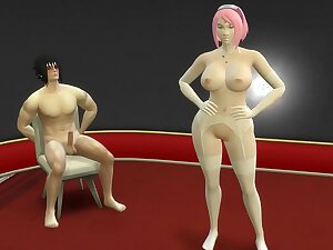 La Boda de Sakura Parte 2 Naruto Hentai Netorare Esposa Recien Casada Follada al Frente del Marido Cornudo