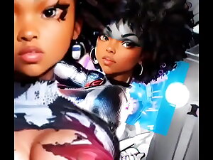 More Ebony Jones ridicule content sfw and NSFW #backalleytoonz #manyvids #sheer