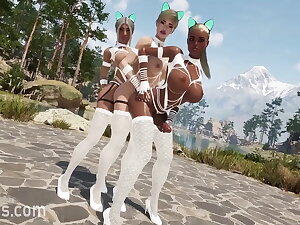 Active Futanari Orgies. Interactive 3D porn game